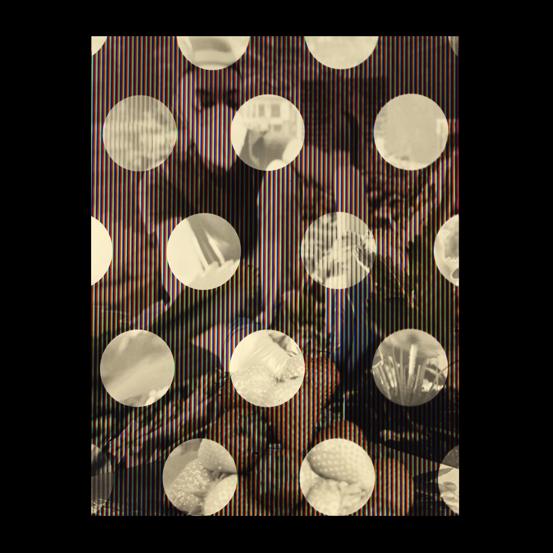 Joly Screen Photograph:Toned gelatin silver sheet film (reverse processed), duraclear c-print screen, acrylic panels, LED panel, MDF support, electrics, archival paper tape, insulation tape, steel and rubber profiles